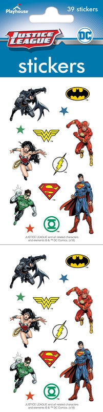 Justice League 5 x 24.5 CM Sheet of Licensed Stickers