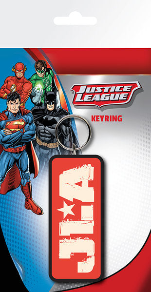 DC Comics Justice League of America Logo Rubber Keyring