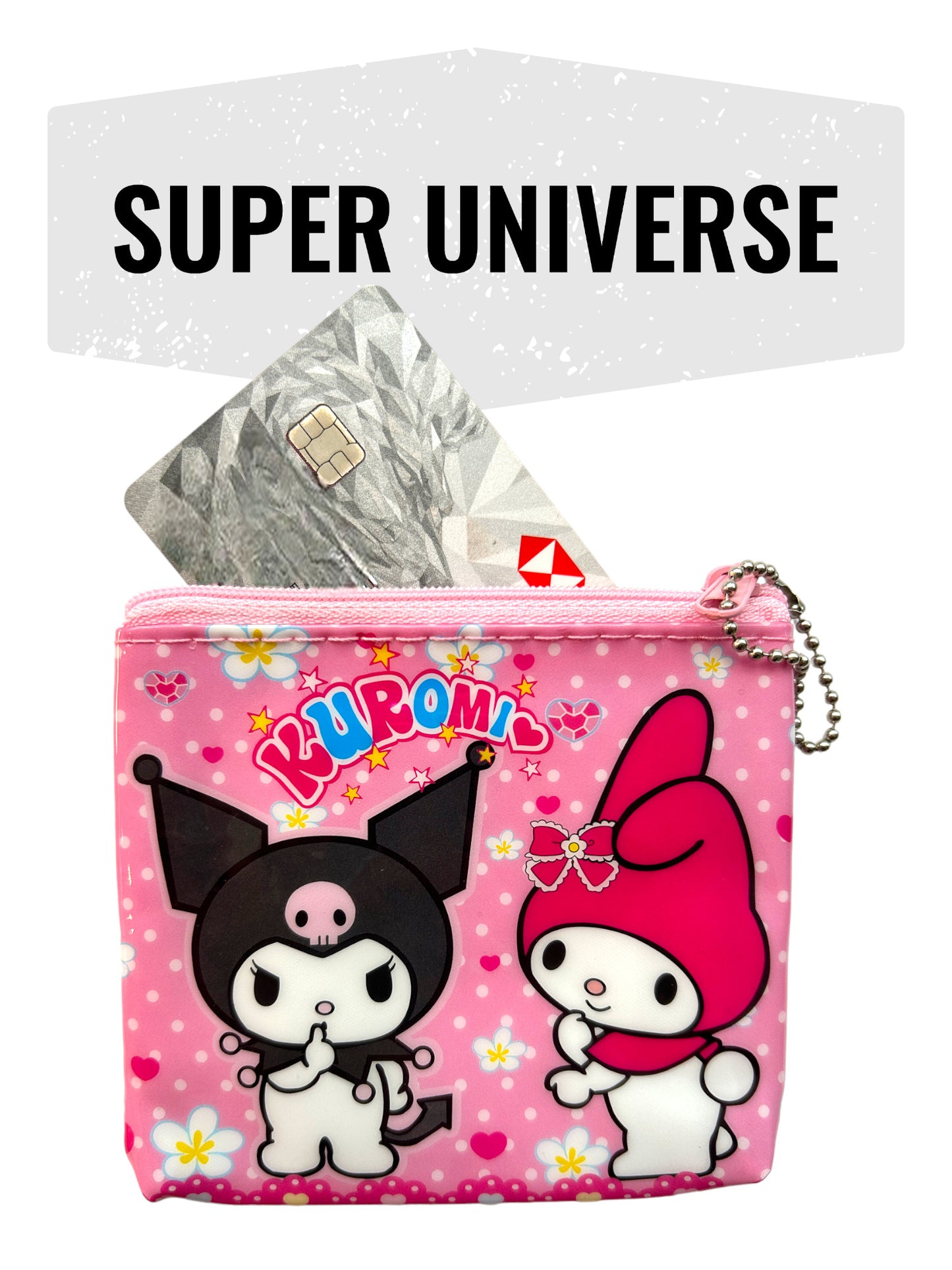 My Melody Kuromi Zip-up Coin Purse