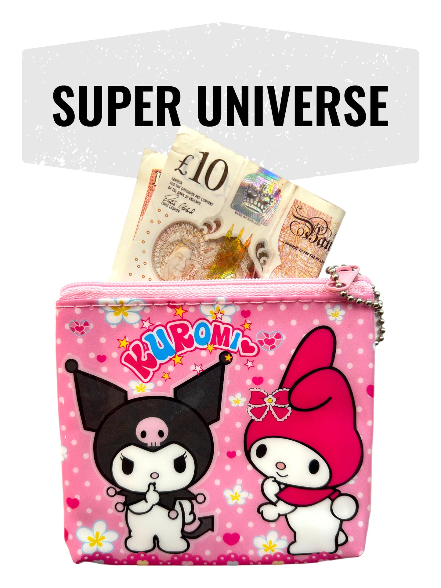 My Melody Kuromi Zip-up Coin Purse