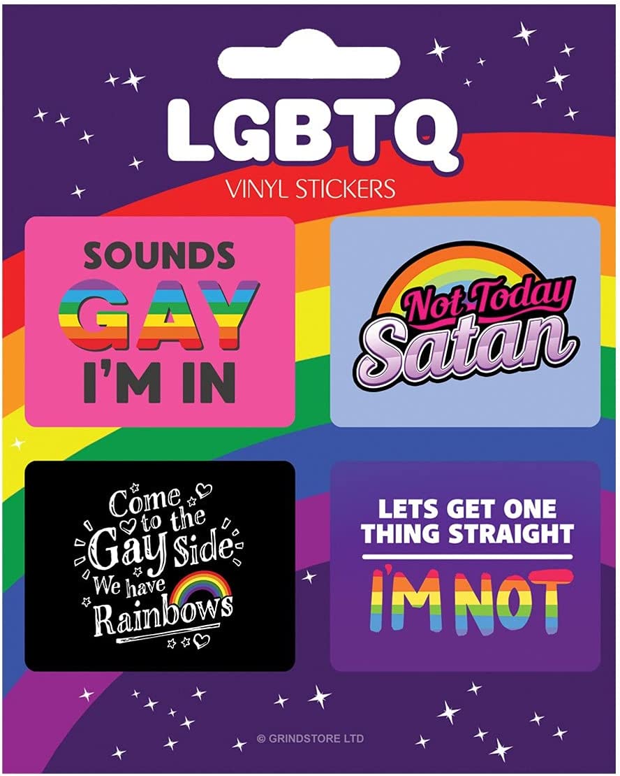 LGBTQ Themed x4 Vinyl Stickers