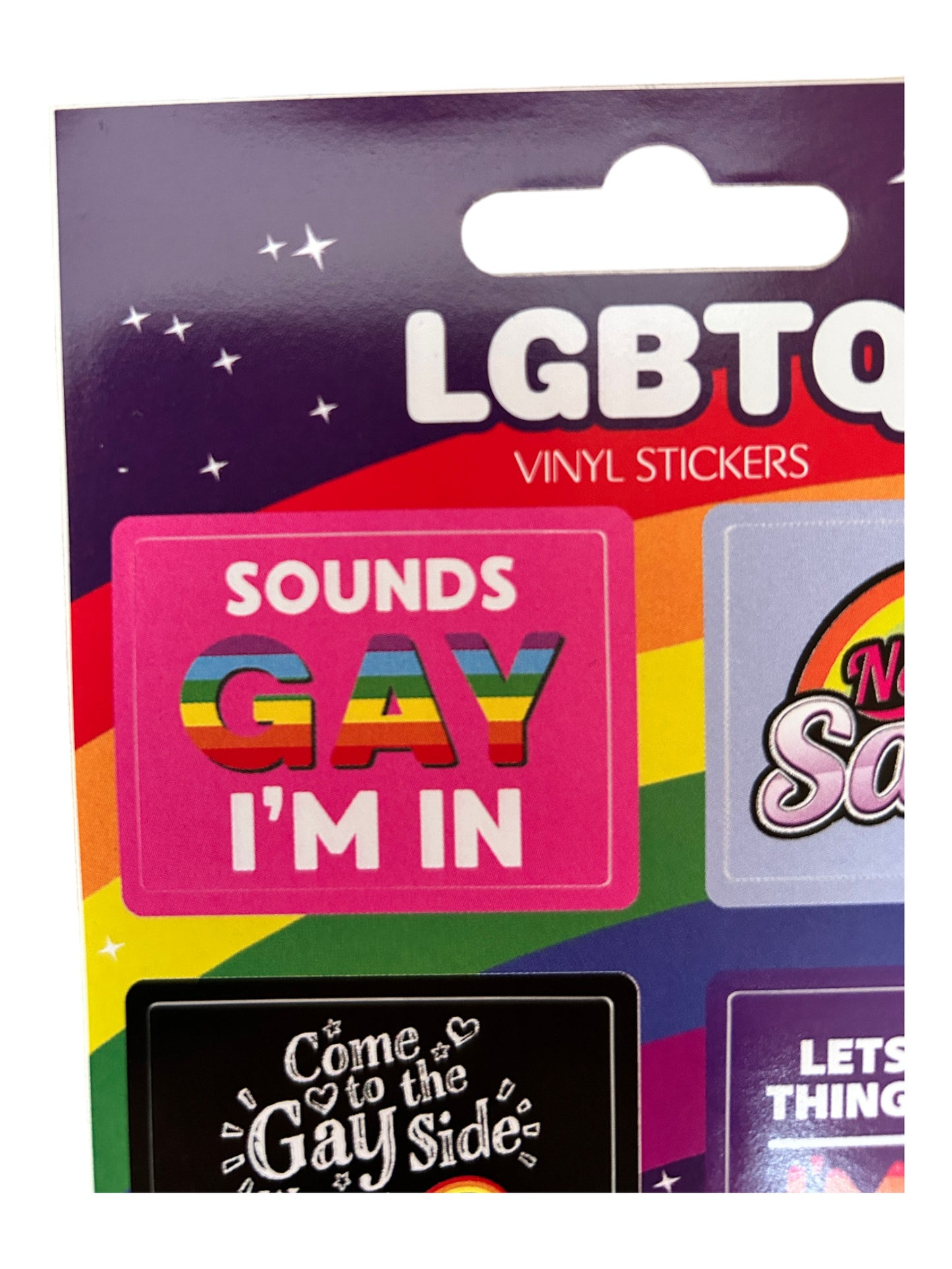 Lot de 4 autocollants en vinyle sur le thème LGBTQ