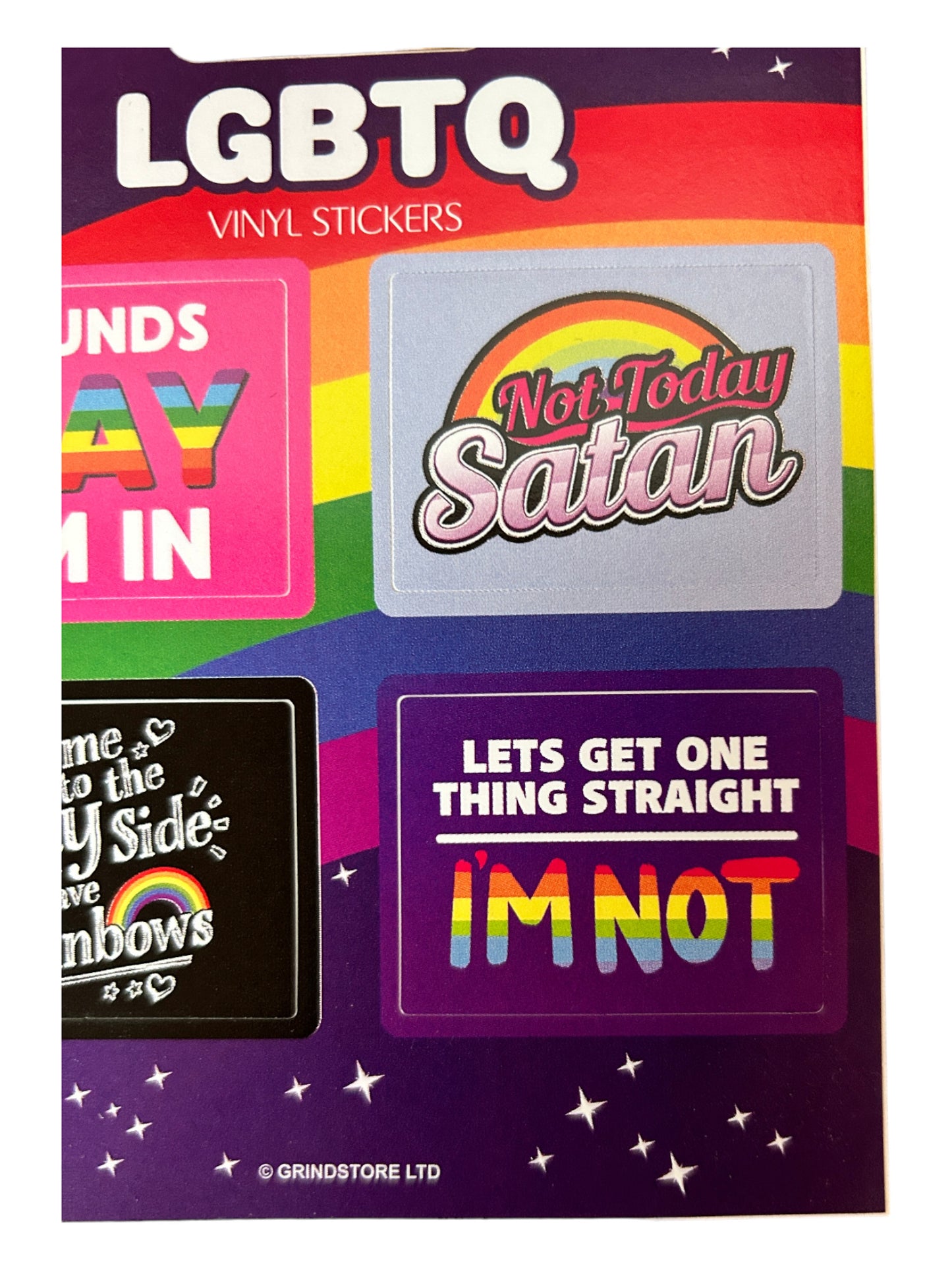 LGBTQ Themed x4 Vinyl Stickers