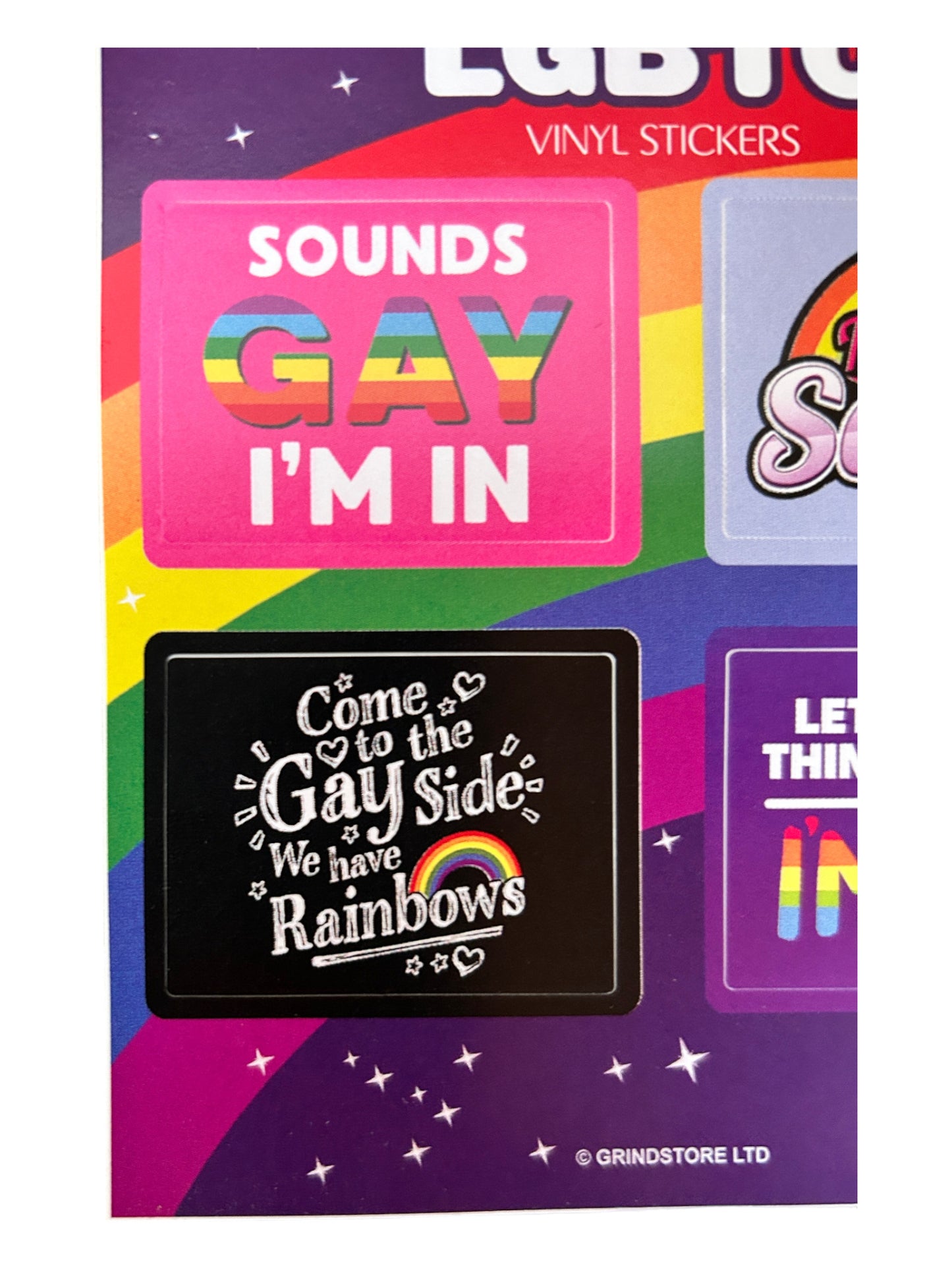 LGBTQ Themed x4 Vinyl Stickers