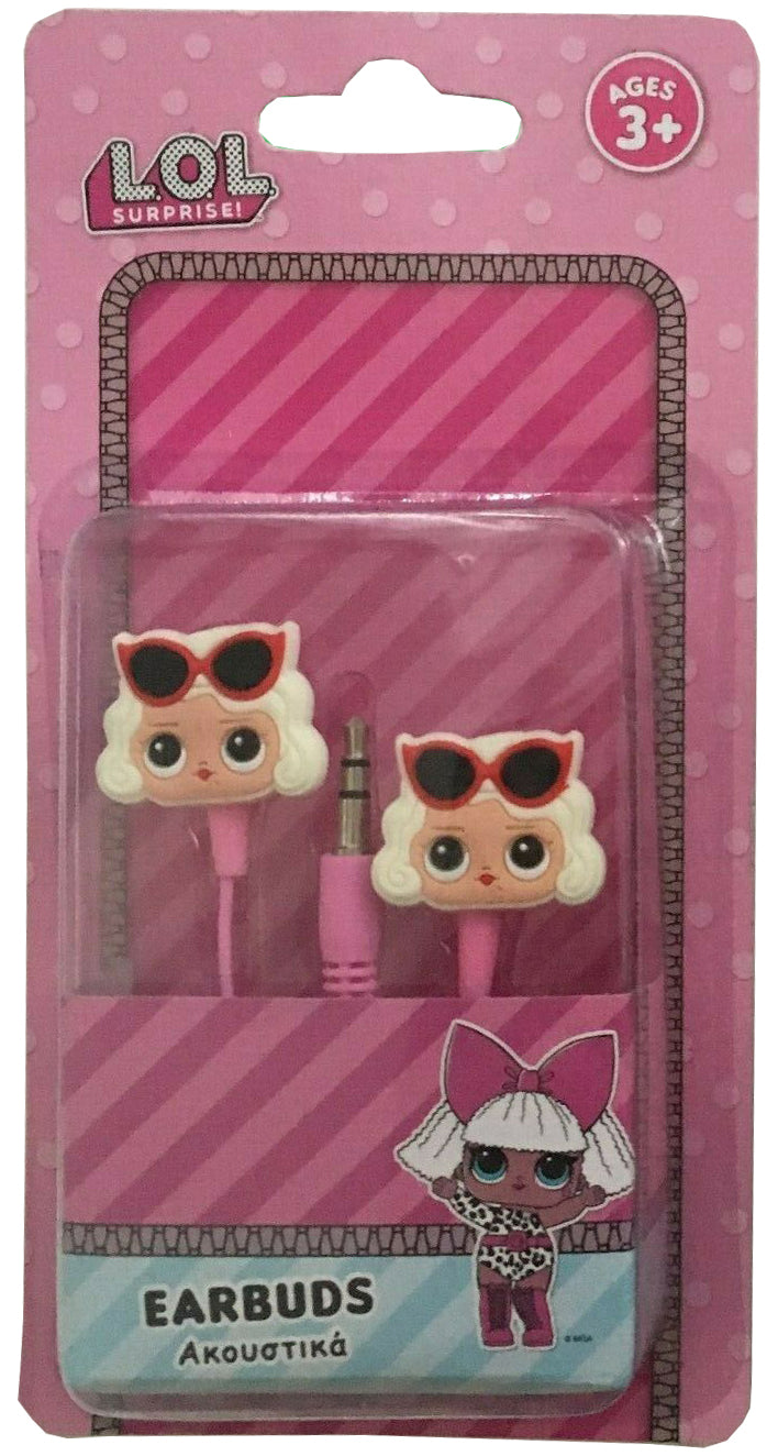 Écouteurs intra-auriculaires LOL Surprise avec prise jack 3,5 mm