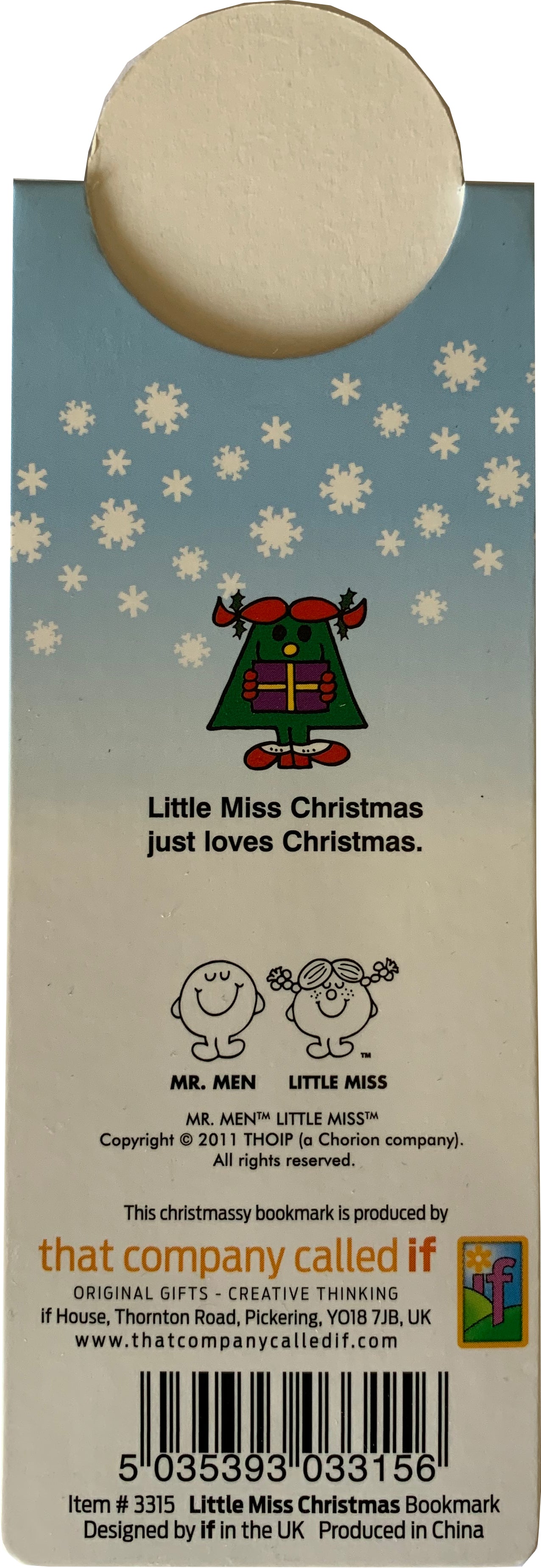 Marque-page magnétique Little Miss Christmas