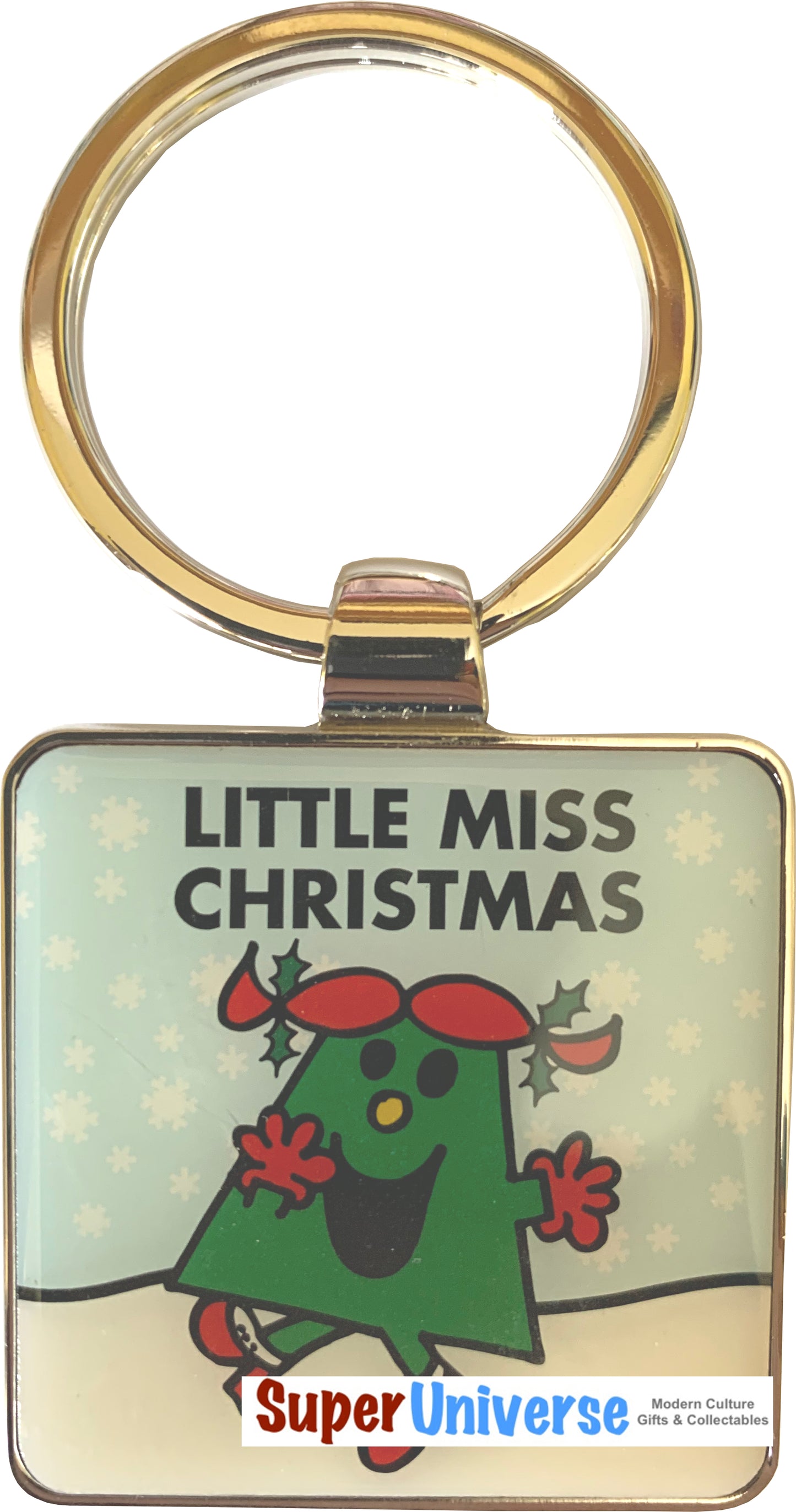 Porte-clés en métal sous licence Little Miss Christmas