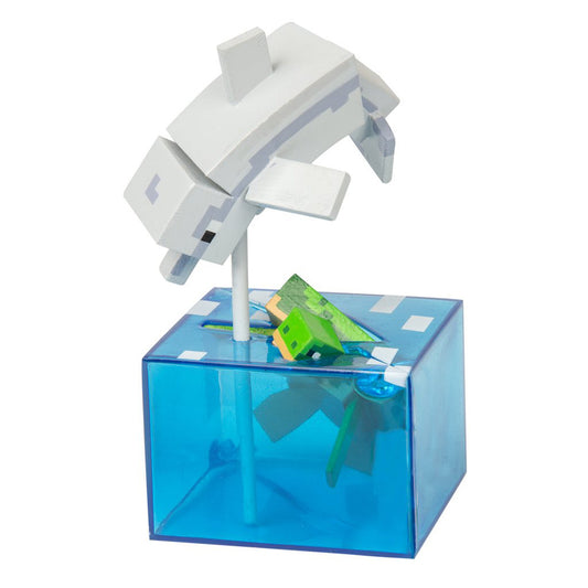 Figurines Minecraft Adventure Series 4 Dauphin et Tortue