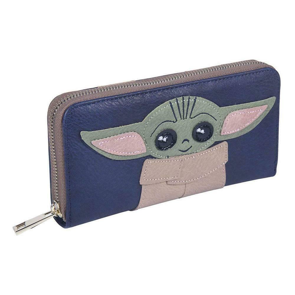 Porte-monnaie zippé Grogu sous licence Star Wars Mandalorian