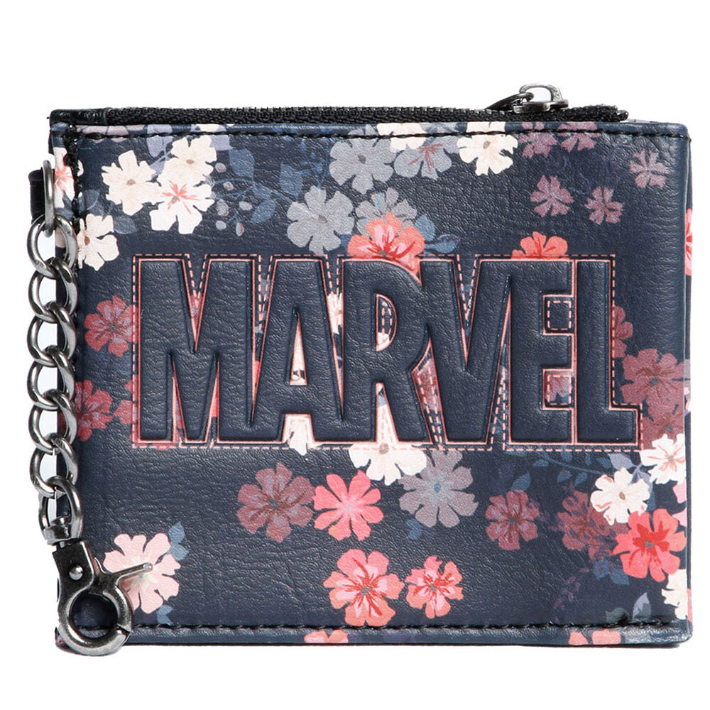 Marvel Bloom Zip-up Coin Purse With ID Slot New and Licensed