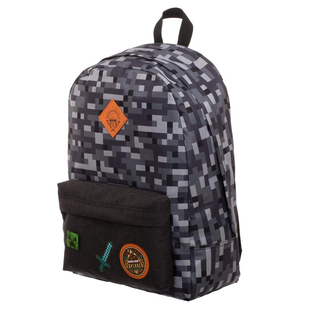 Minecraft Explorer Rucksack im Camo-Stil, neu und lizenziert