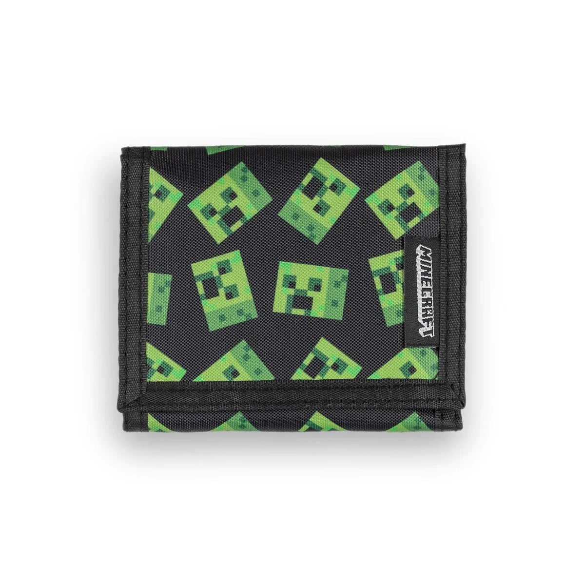 Portefeuille à trois volets pour enfant Minecraft Creeper Design