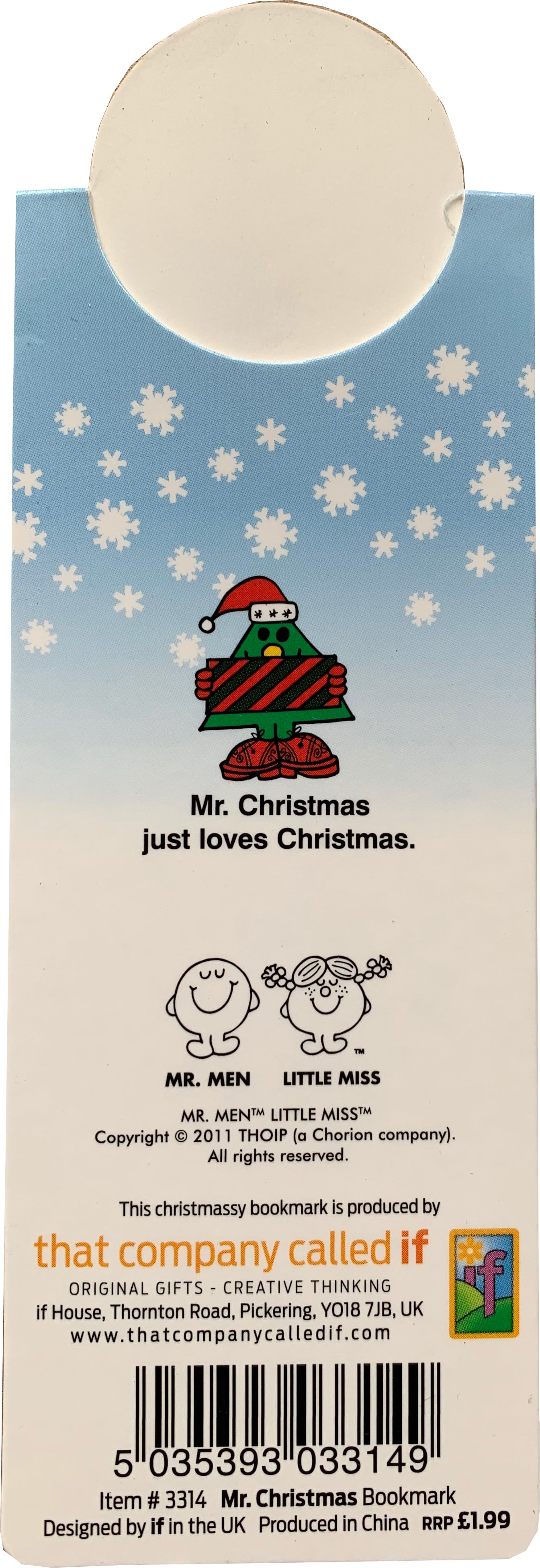 Mr Christmas Magnetic Bookmark