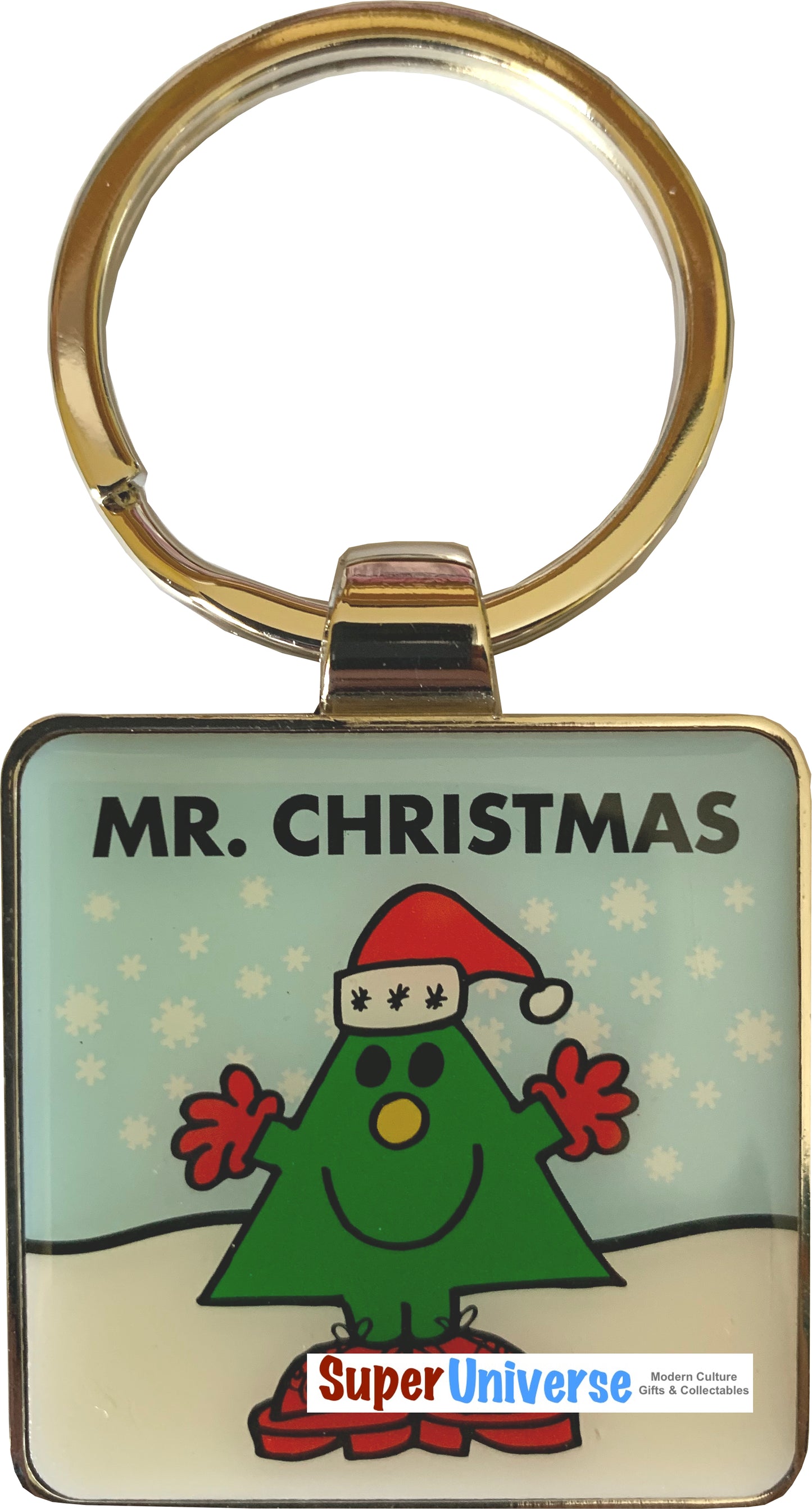 Mr Men Mr Christmas Licensed Metal Keyring