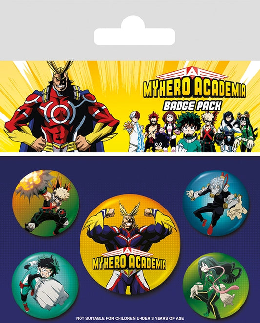 My Hero Academia set of 5 Pin Badges