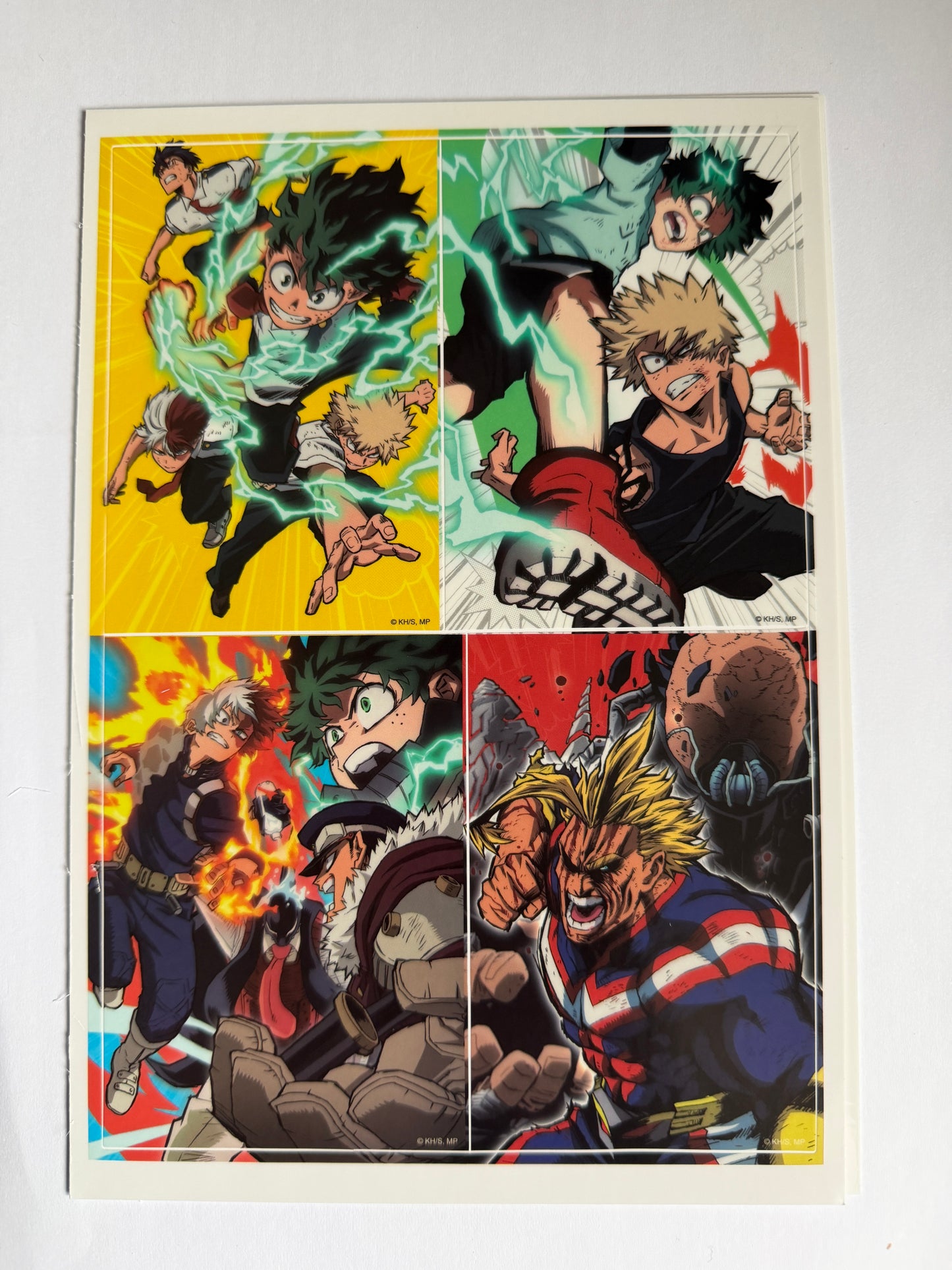 Set of four colorful comic-style illustrations on a white background
