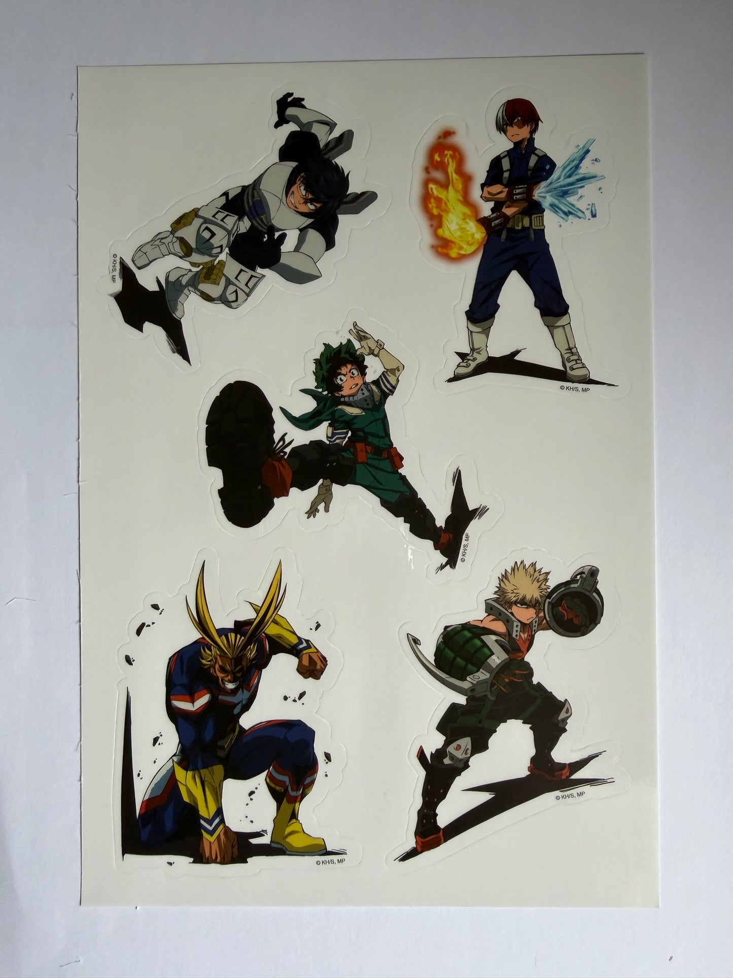 Illustrations of animated characters in dynamic poses on a white background