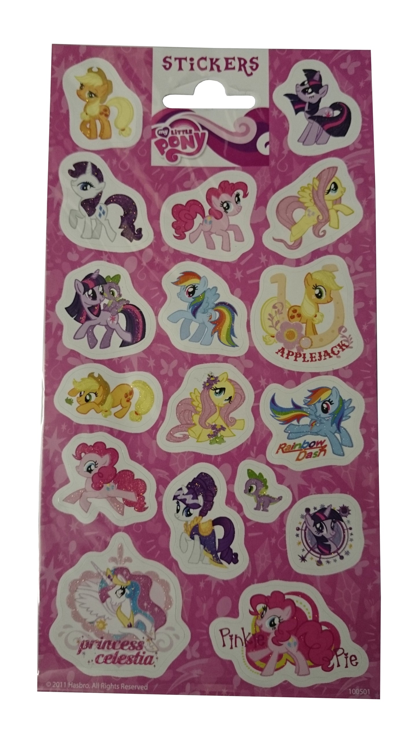 Feuille A5 de 24 autocollants My Little Pony