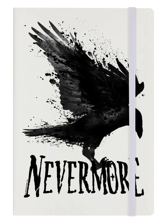 Edgar Allen Poe - The Raven Cream A5 Hard Cover Notebook - Nevermore