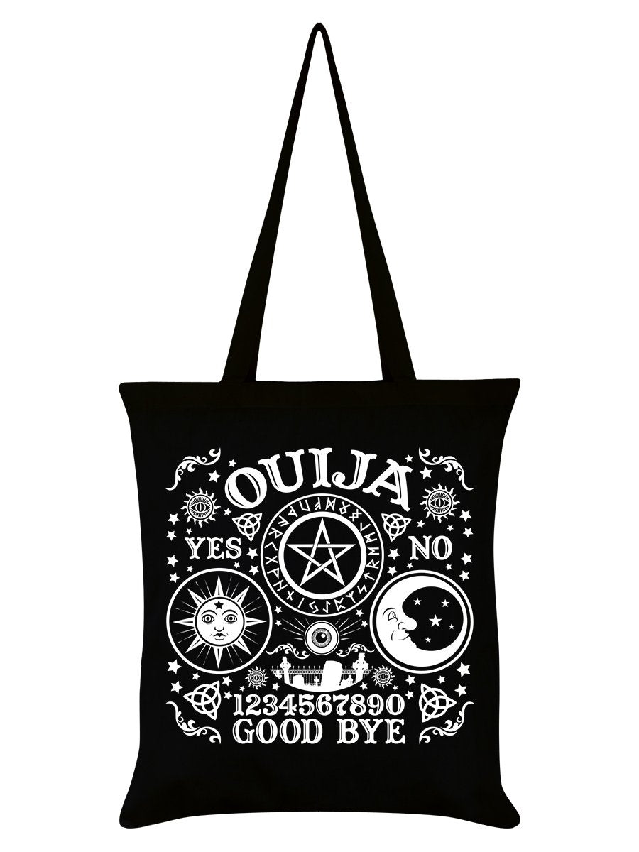 Sac fourre-tout noir avec planche Ouija