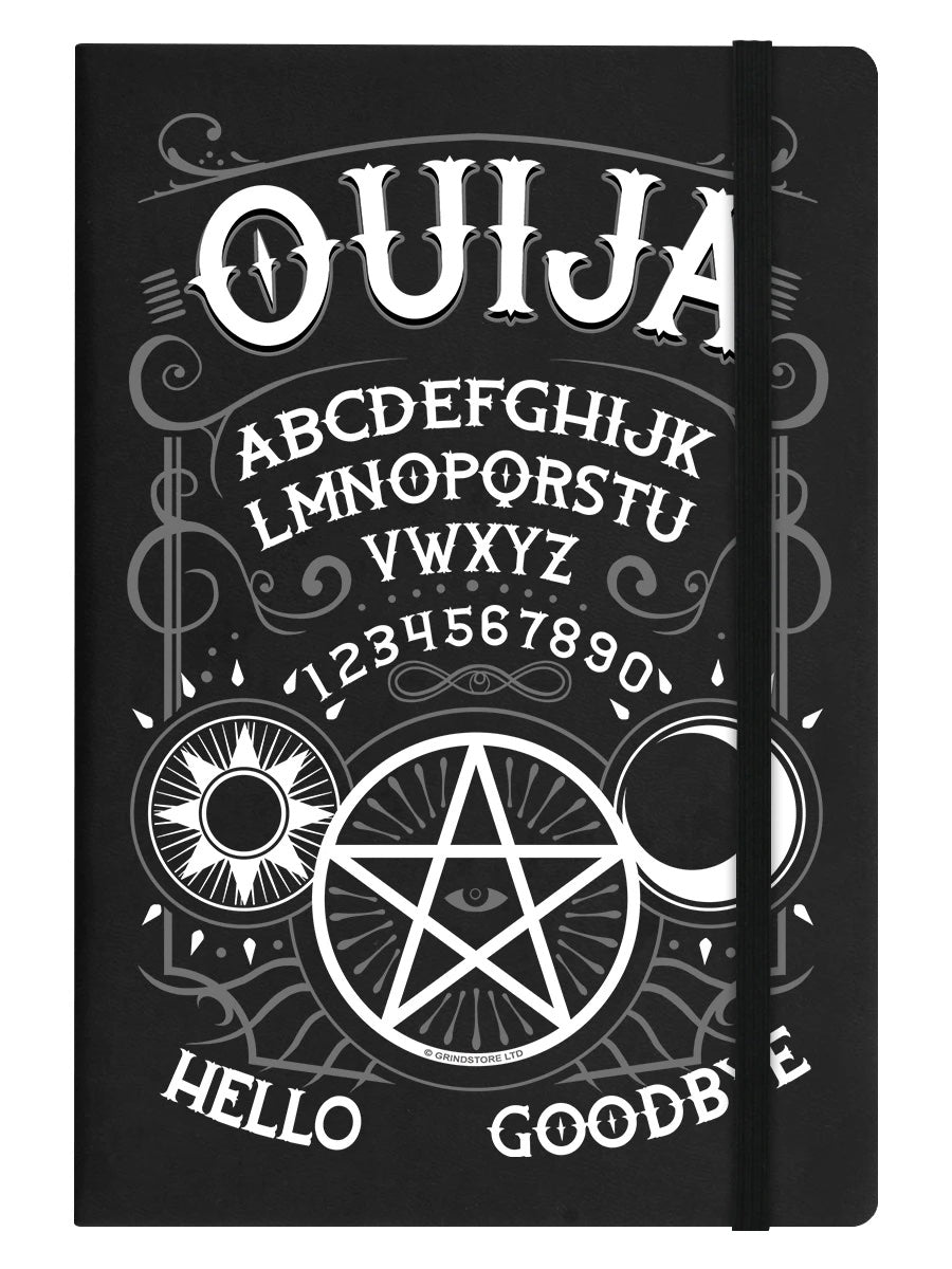 Ouija-Brett, schwarzes A5-Notizbuch mit festem Einband