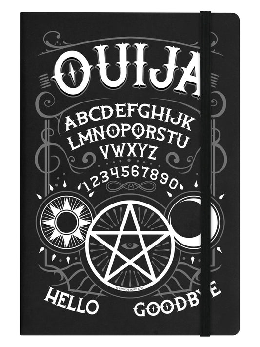 Ouija-Brett, schwarzes A5-Notizbuch mit festem Einband