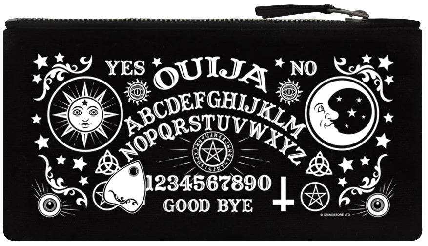 Ouija Board Black Zip-Up Pencil Case