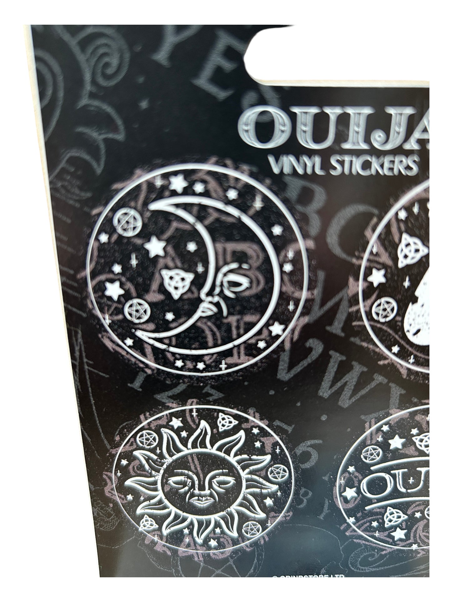 Ouija Board Themed x4 Vinyl Stickers