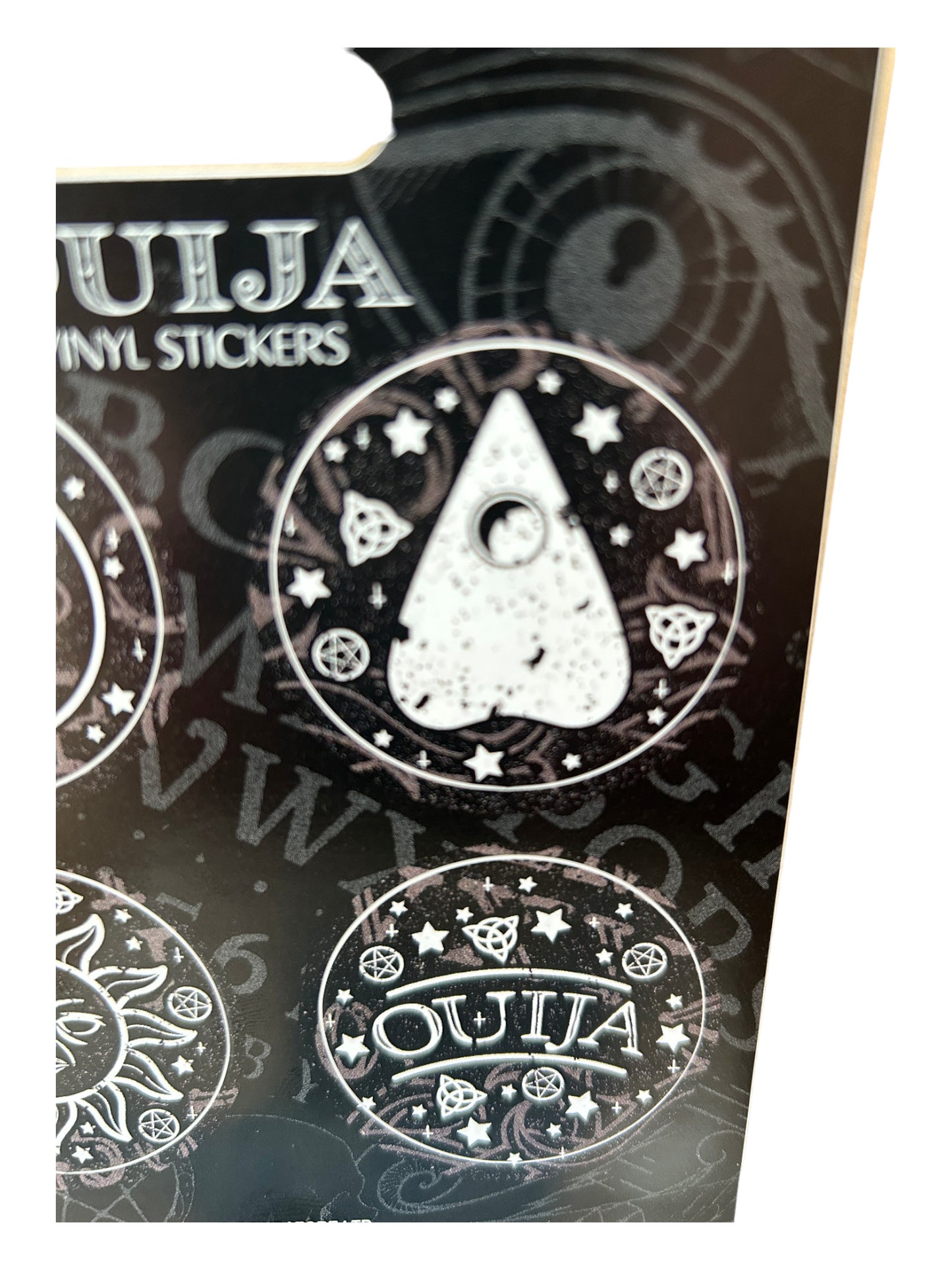 Ouija Board Themed x4 Vinyl Stickers