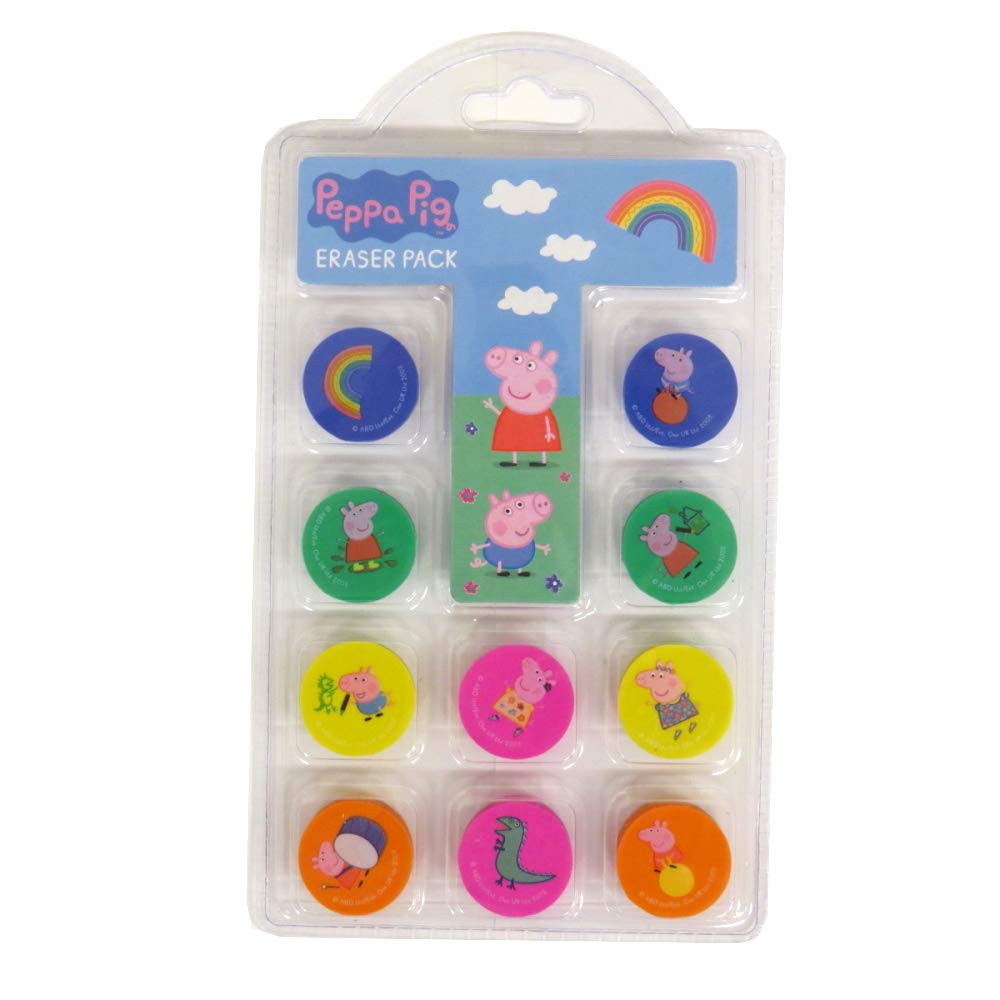 Peppa Pig and Friends x 10 Eraser Set