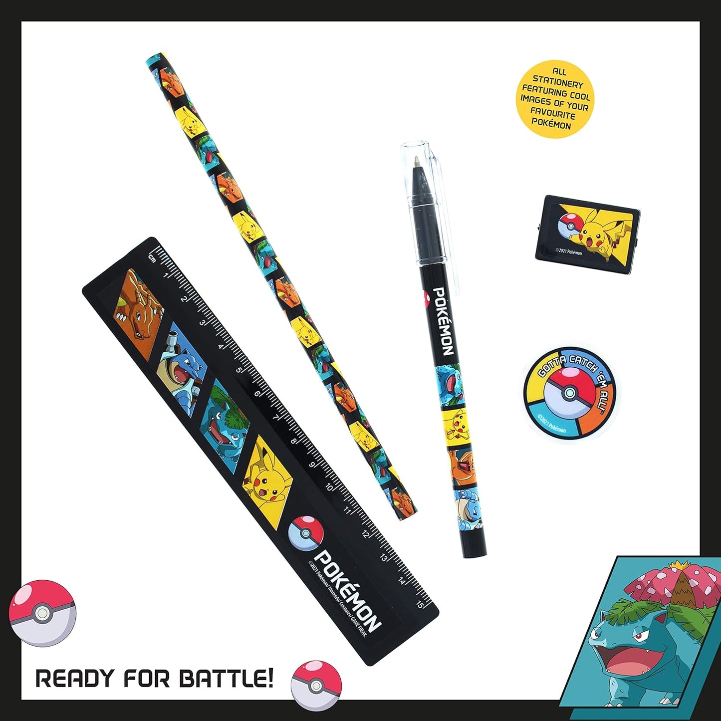 Pokemon Licensed 8 Piece Stationery Set