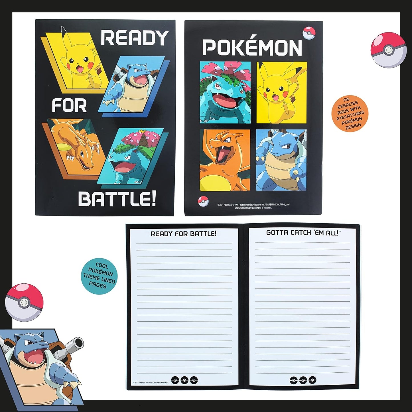 Pokemon Licensed 8 Piece Stationery Set