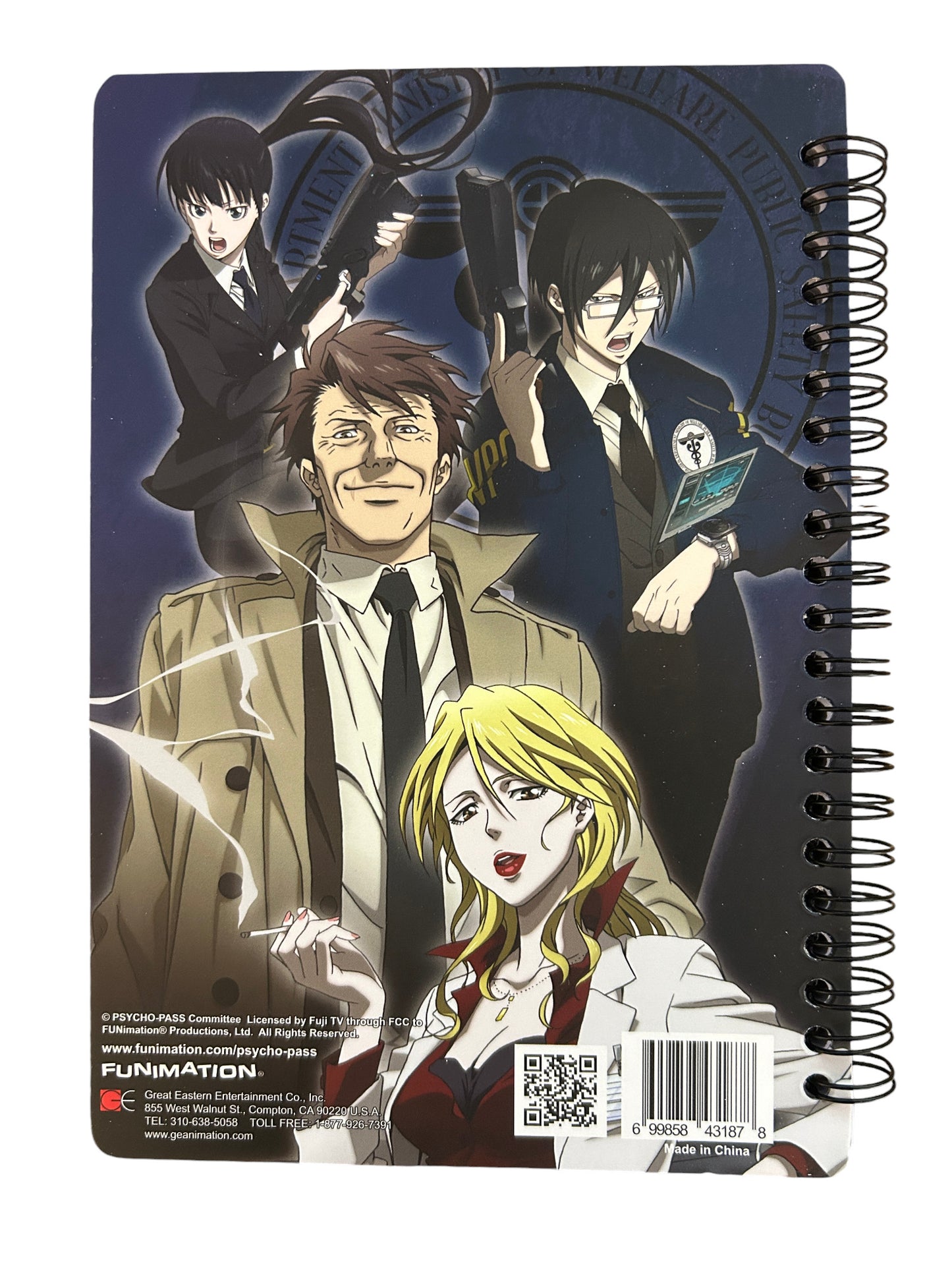 Psycho Pass - Public Safety Bureau Notebook New and Fully Licensed