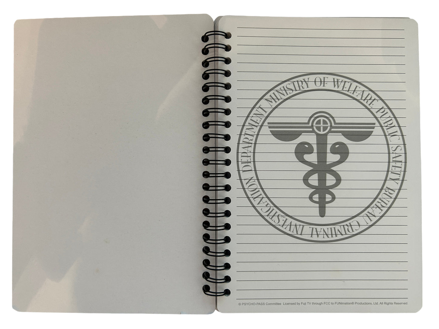 Psycho Pass - Public Safety Bureau Notebook New and Fully Licensed