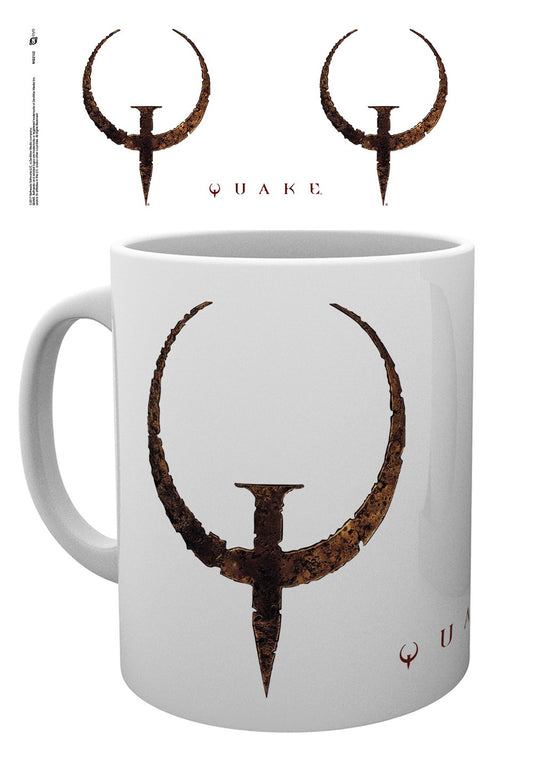 Quake Logo Boxed Mug 320ml - Fully Licensed