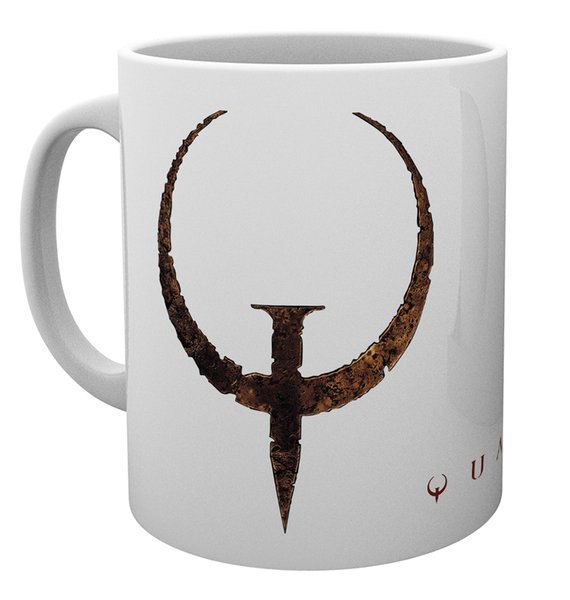 Tasse mit Quake-Logo, 320 ml, verpackt, vollständig lizenziert