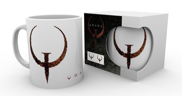 Tasse mit Quake-Logo, 320 ml, verpackt, vollständig lizenziert