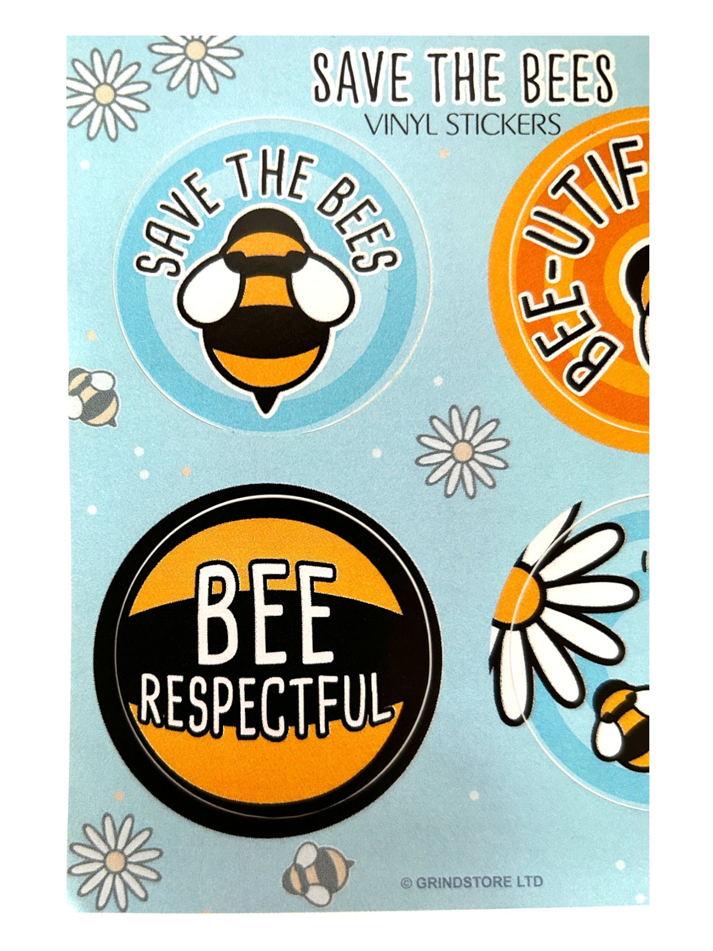 Save the Bees x4 Vinyl Stickers