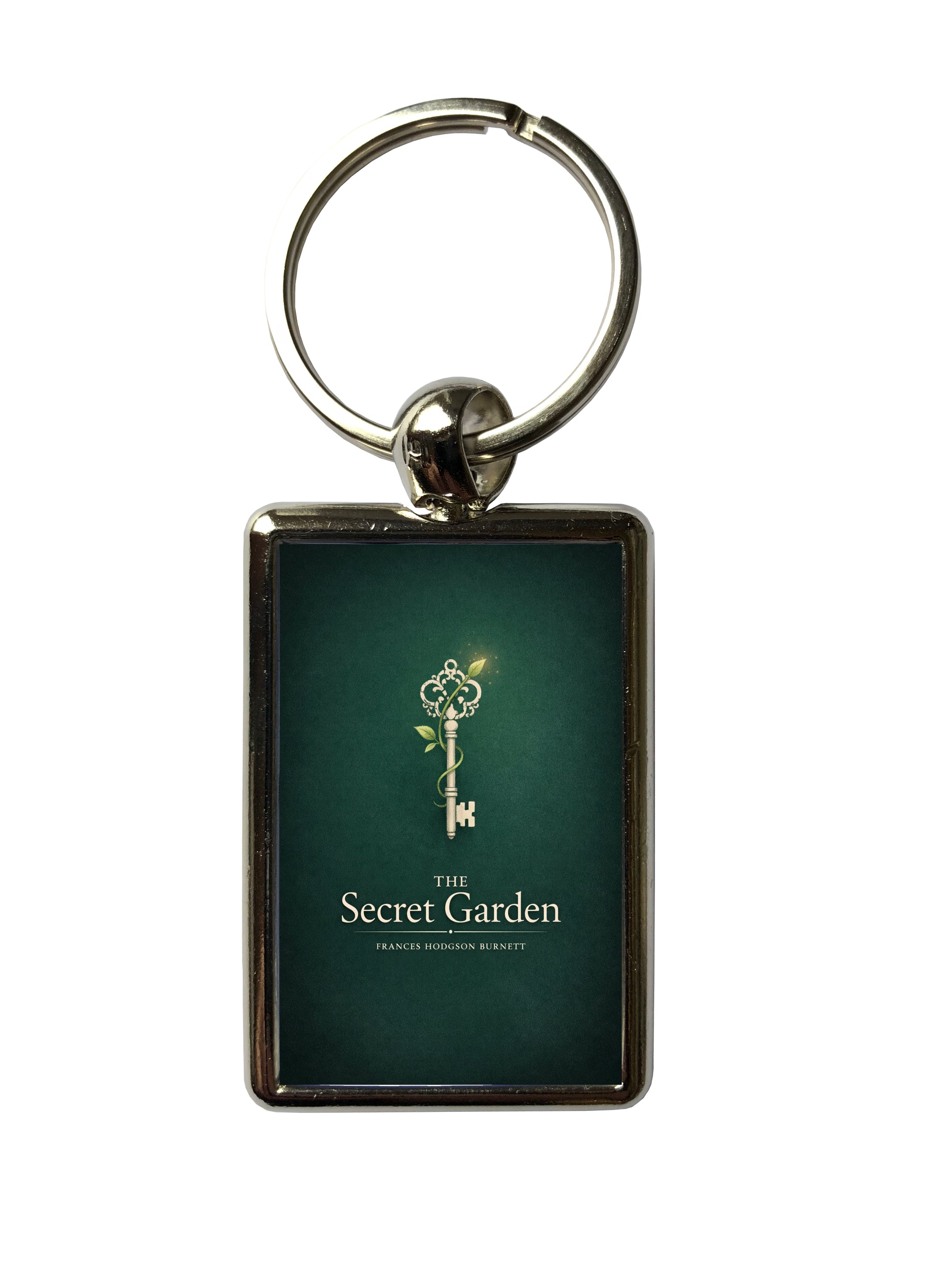 The Secret Garden by Frances Hodgson Burnett classic book-cover metal keyring