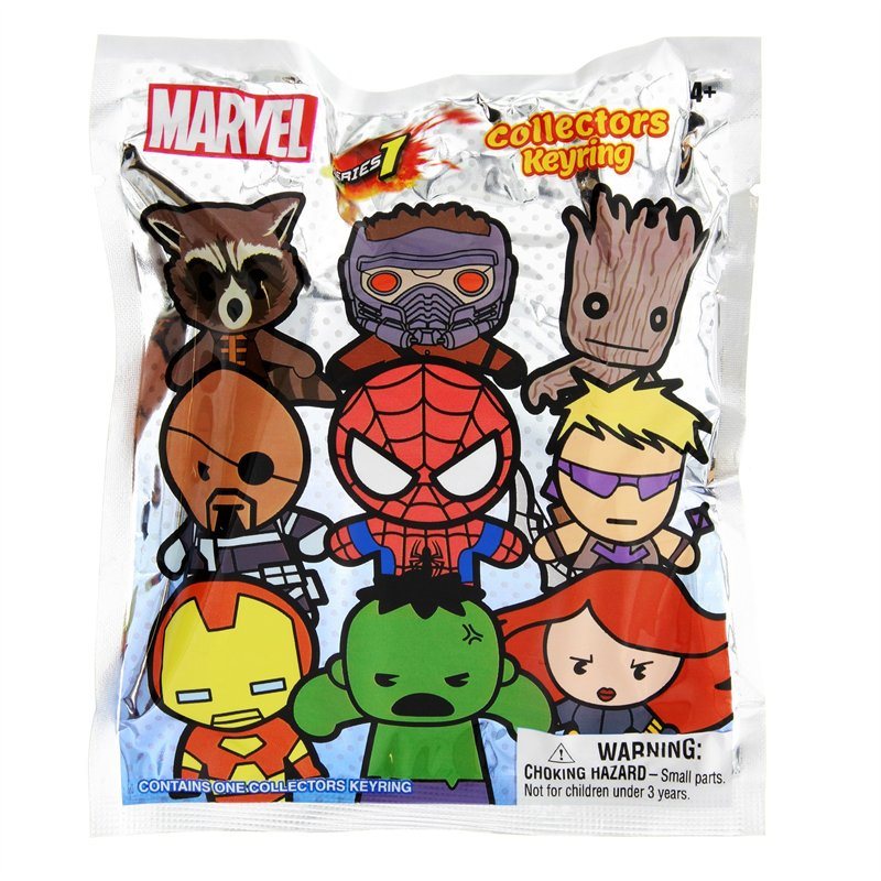 Porte-clés figurine 3D Marvel - Pack mystère de la série 1