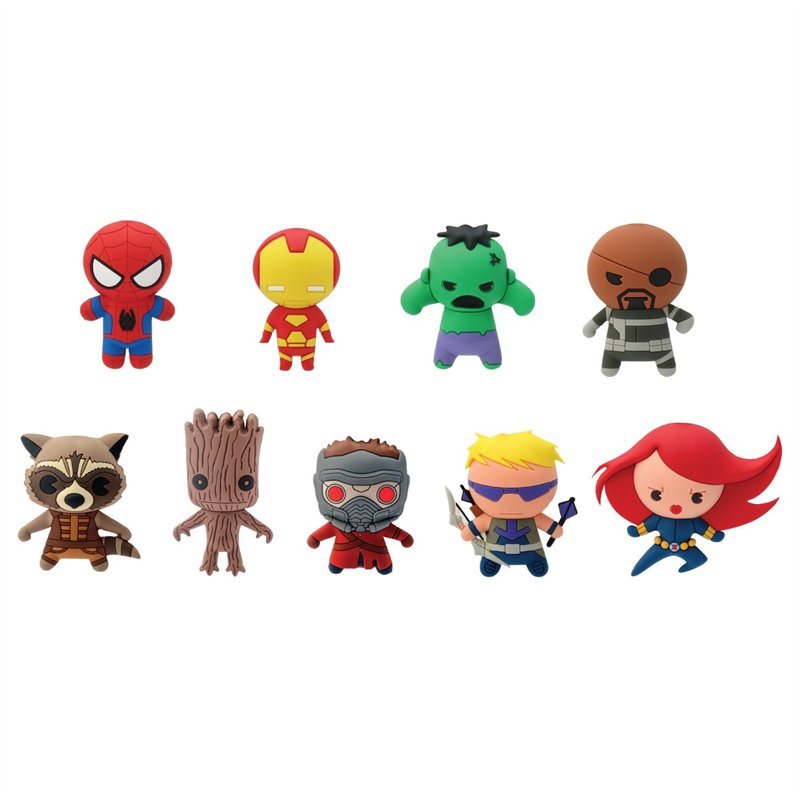 Porte-clés figurine 3D Marvel - Pack mystère de la série 1