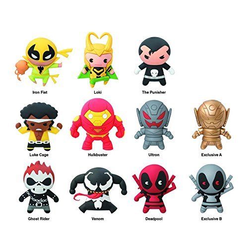 Porte-clés figurine 3D Marvel - Pack mystère de la série 3