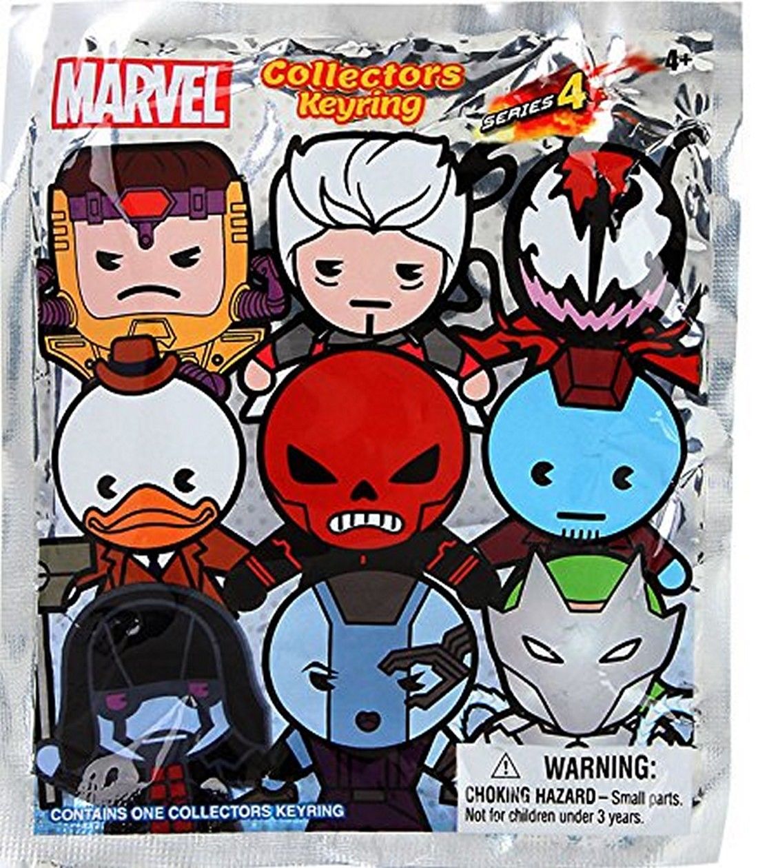 Porte-clés figurine 3D Marvel - Pack mystère de la série 4