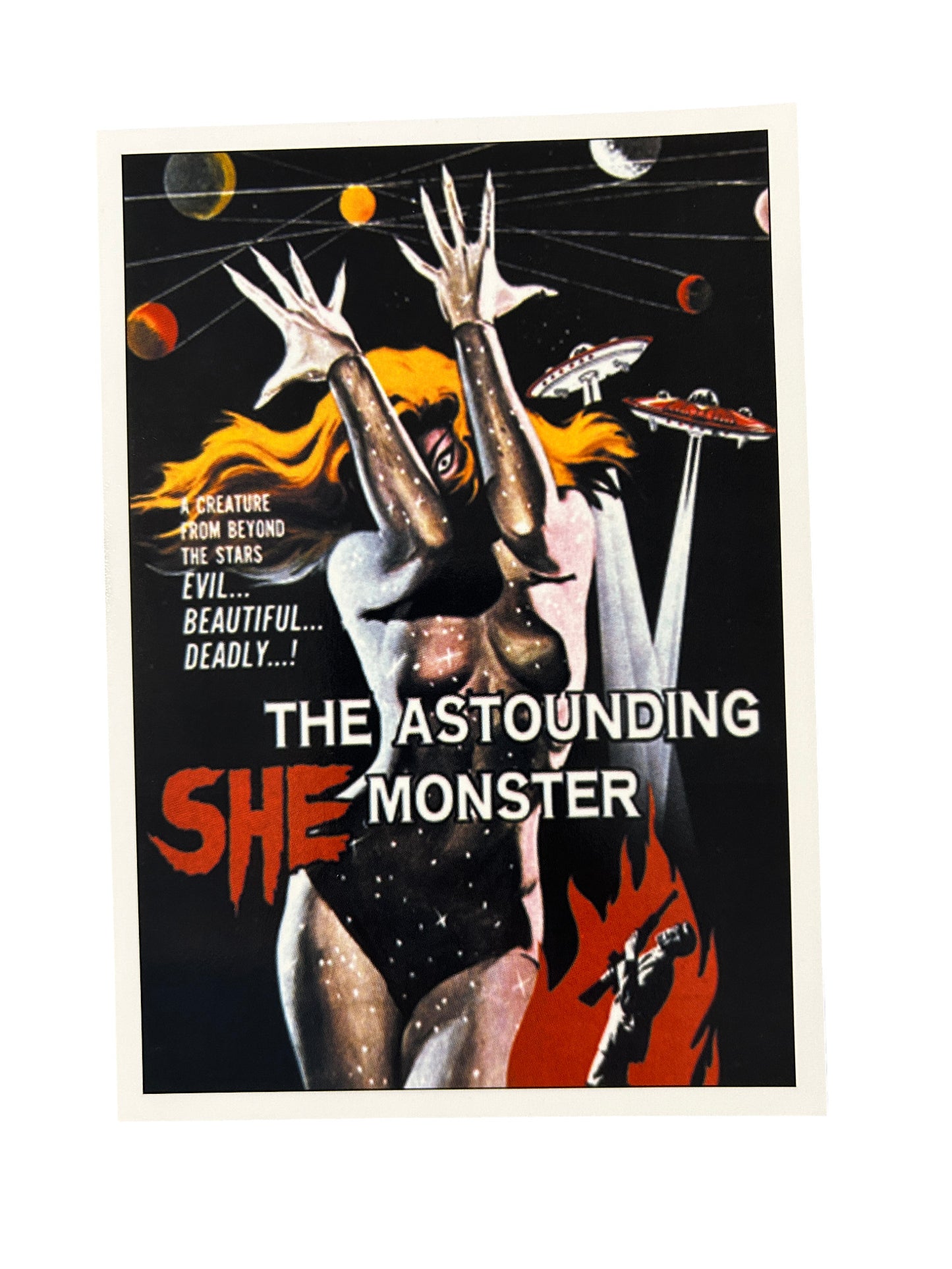 Astounding She Monster Birthday / Greetings Card