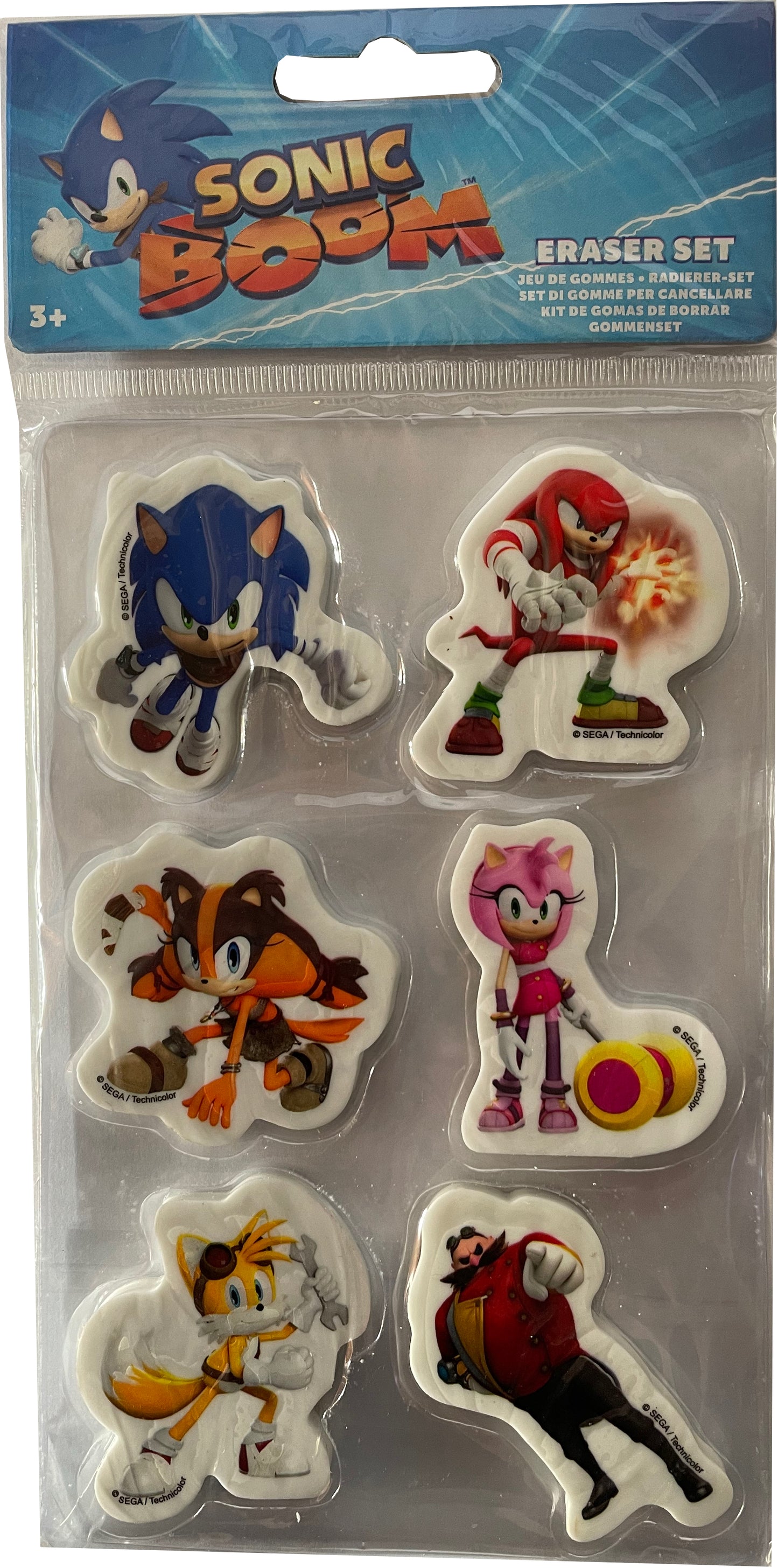 Sonic The Hedgehog Charaktere 6er Set Radiergummis