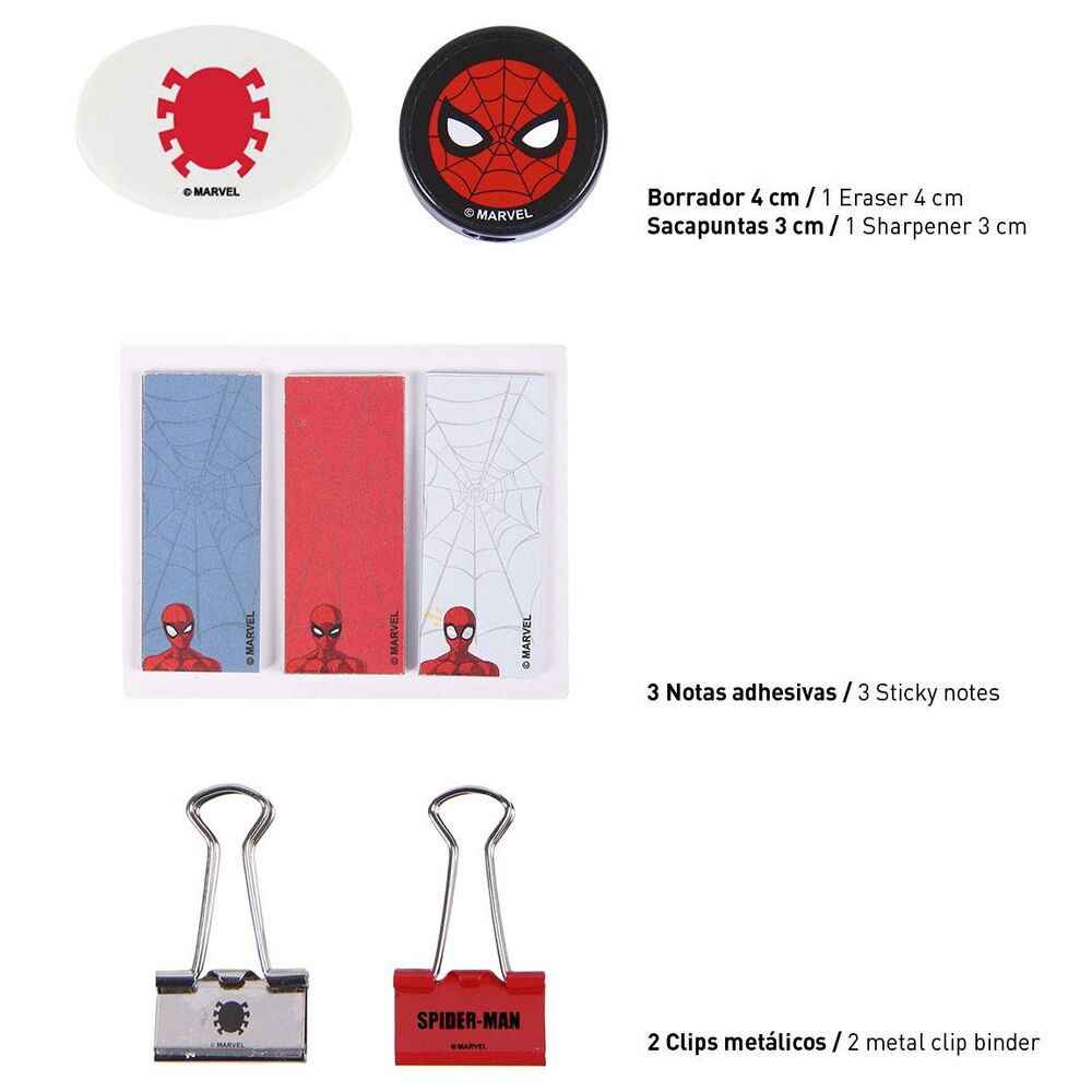 Ensemble de papeterie sous licence Marvel Spider-Man 10 pièces