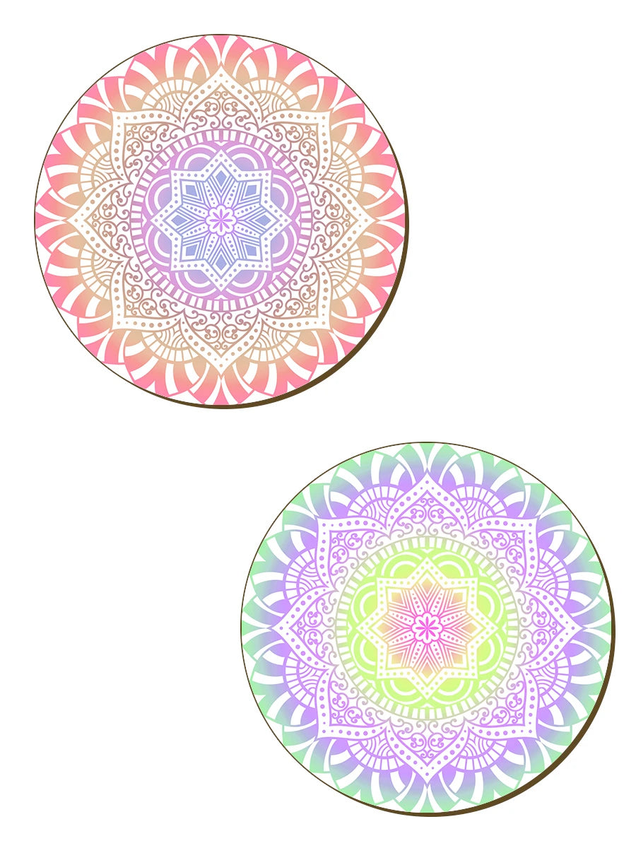 Spirituelle Mandalas 4-teiliges Untersetzer-Set