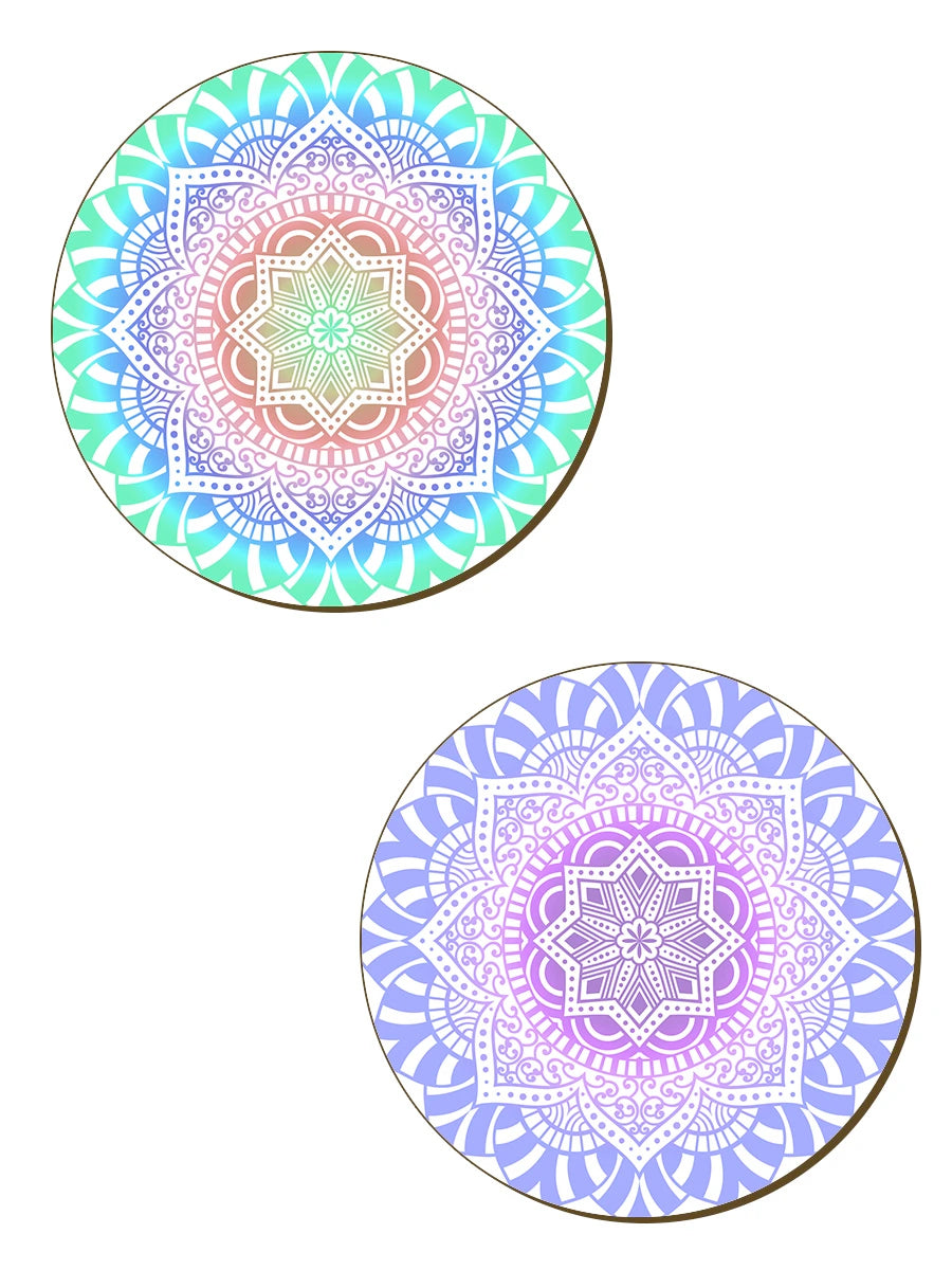 Spirituelle Mandalas 4-teiliges Untersetzer-Set