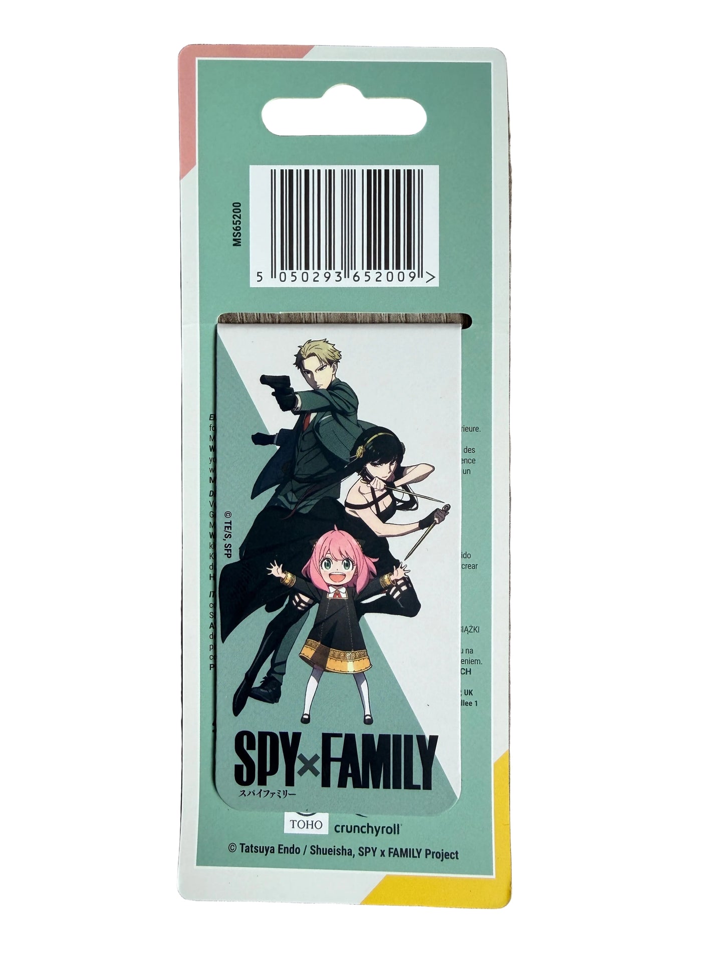Spy x Family character figurine packaging with green and white design