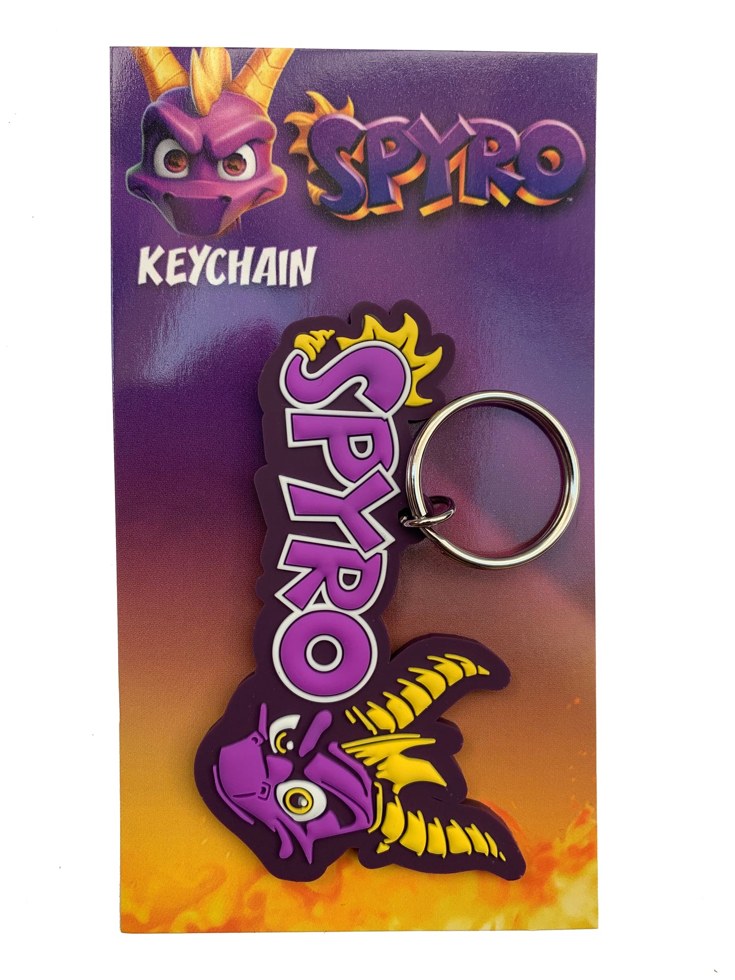 Spyro Text-Face Licensed Rubber Keyring 8 x 5 CM